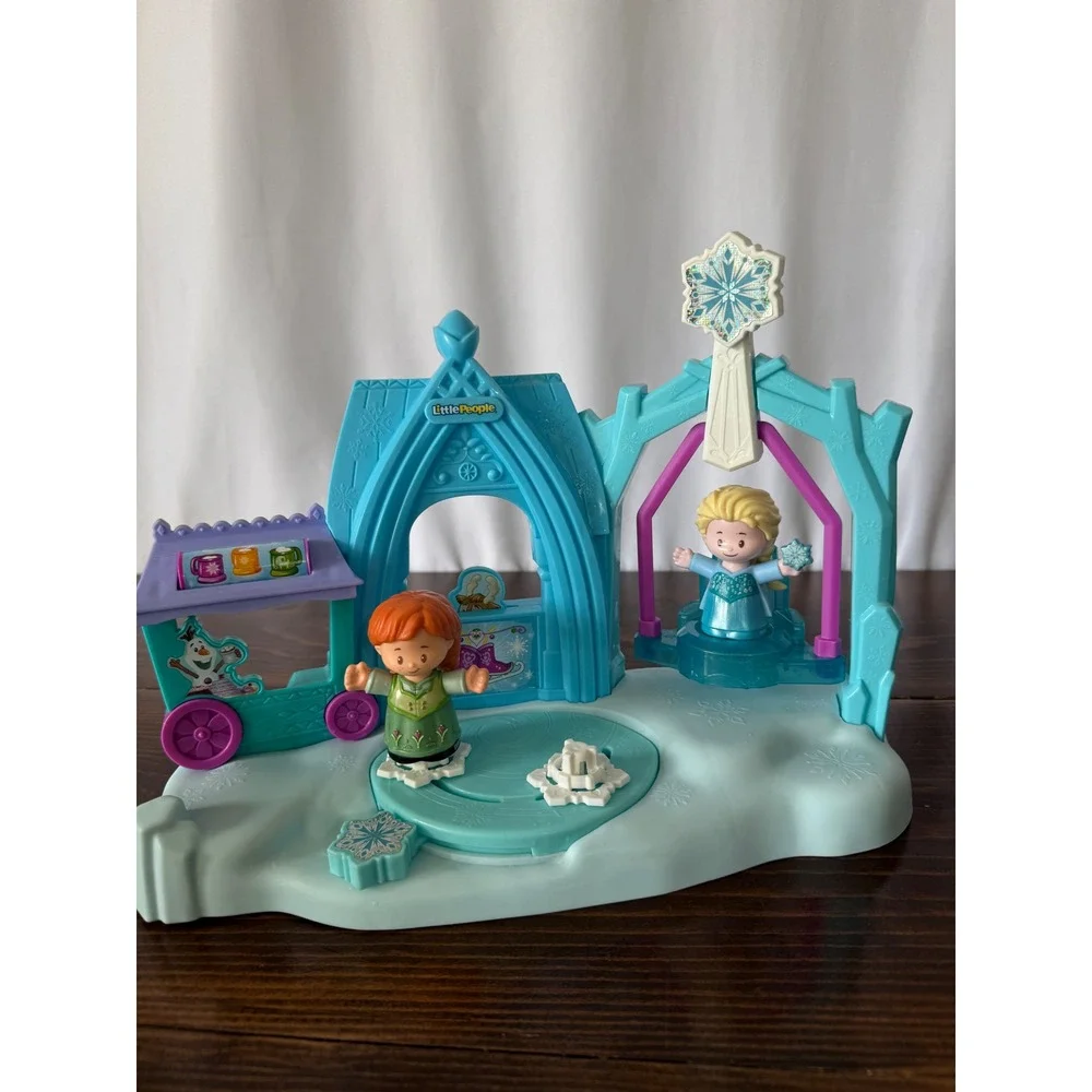 Fisher Price Little People Disney Frozen Elsa Ice Palace Playset Anna Elsa GMN61
